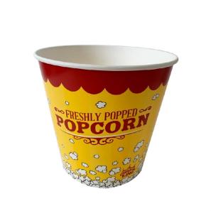 170 oz Inexpensive Custom Printed Disposable Food Package Stable Performance PE Coating Paper Popcorn Cups