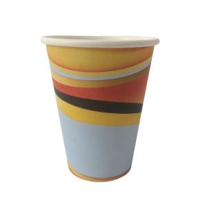 Compostable water-based single wall paper cup