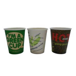 Hot drink water-based single wall paper cup