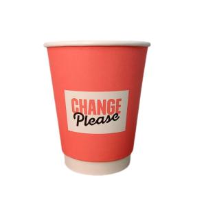 Biodegradable New Technology Custom Hot Sale Water-based Coating Double Wall Paper Cups For Hot Coffee