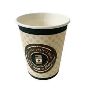 Compostable aqueous barrier coated paper cups for office breakroom