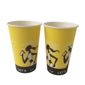 Eco-friendly biodegradable water-based coated cold drink cups bulk wholesale