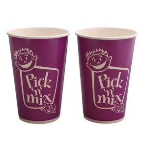 Plastic-free aqueous coating disposable cold cups case of 1000