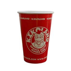 16oz water-based lined paper cold cups with sipper lid for fountain drinks