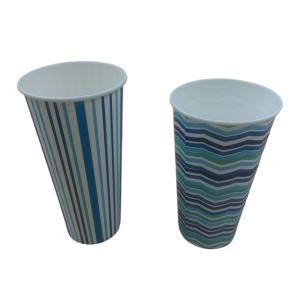 Compostable aqueous coated paper cold cups for festivals and events
